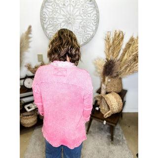 Pink Button Up Jacket