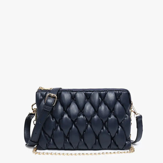 Quilted Crossbody w/ Chain