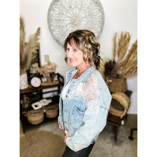 Rhinestone Denim Jacket