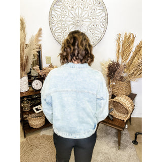 Rhinestone Denim Jacket