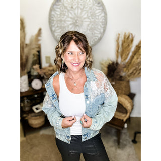 Rhinestone Denim Jacket