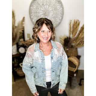 Rhinestone Denim Jacket