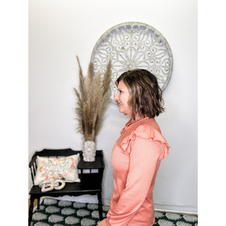 Ruffle Shoulder Top