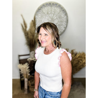 Ruffle Sleeve Top