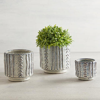Stone Blue Texture Pot MD