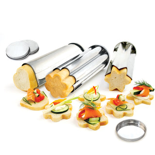 Tin Canapé Bread Molds