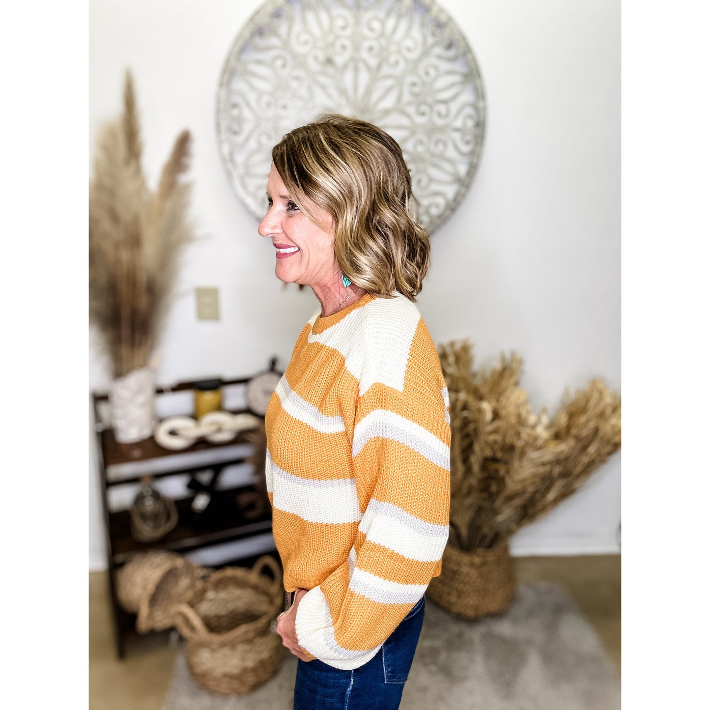 Trendy Sweater | Striped Sweater