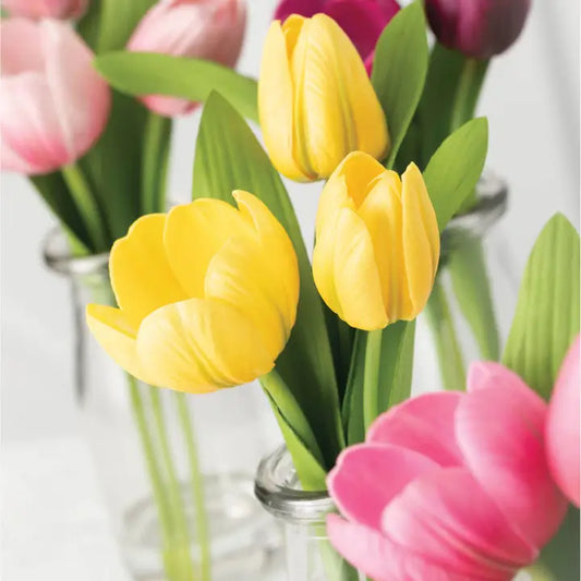 Tulips in Faux Water