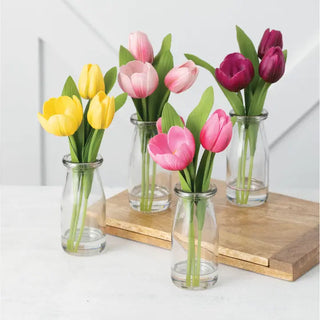 Tulips in Faux Water