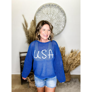 USA Crochet Top