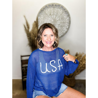 USA Crochet Top