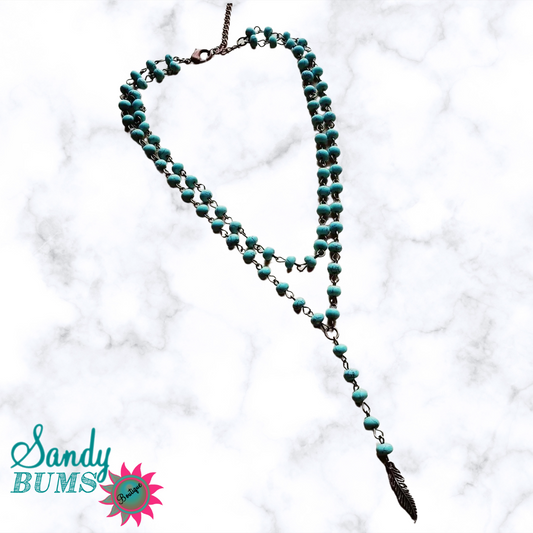 Double Strand Lariat
Turquoise Necklace