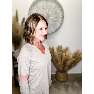 V Neck Long Sleeve Top