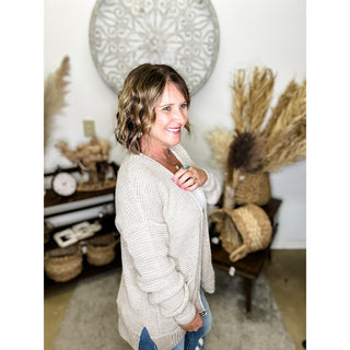 Waffle Knit Cardigan