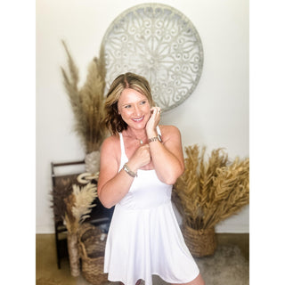 White Skort Dress