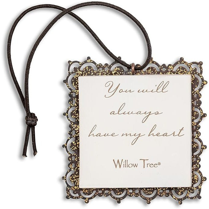 Willow Tree Heart of Gold Metal-Edged Ornament