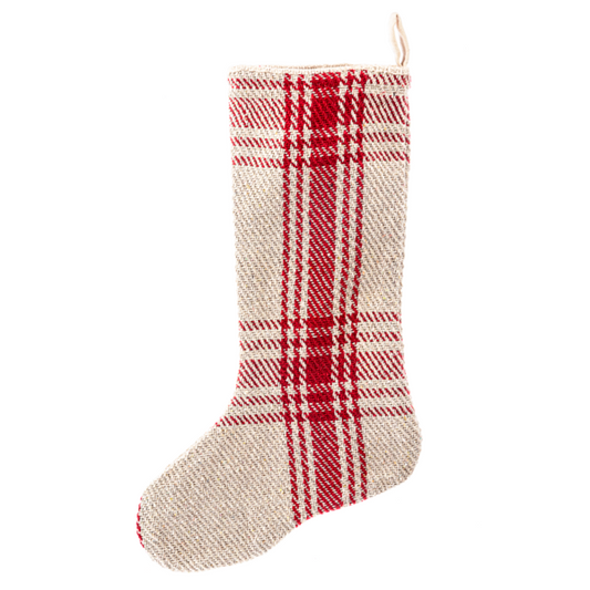 🟢Red Plaid Stocking