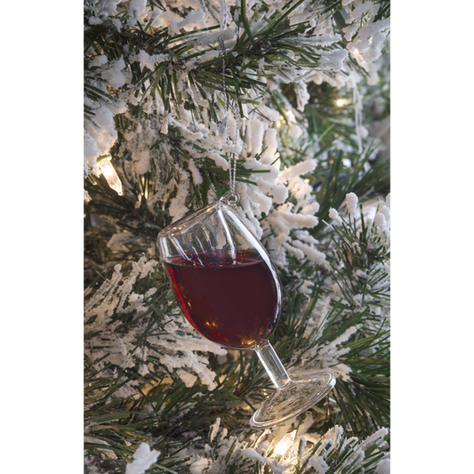 Merry Merlot Wine Glass Ornament