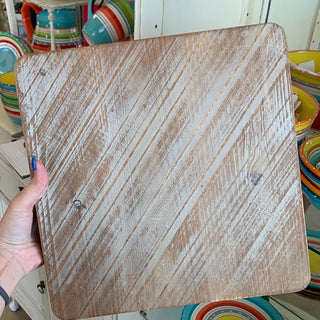 Pedestal Iron Wood LG