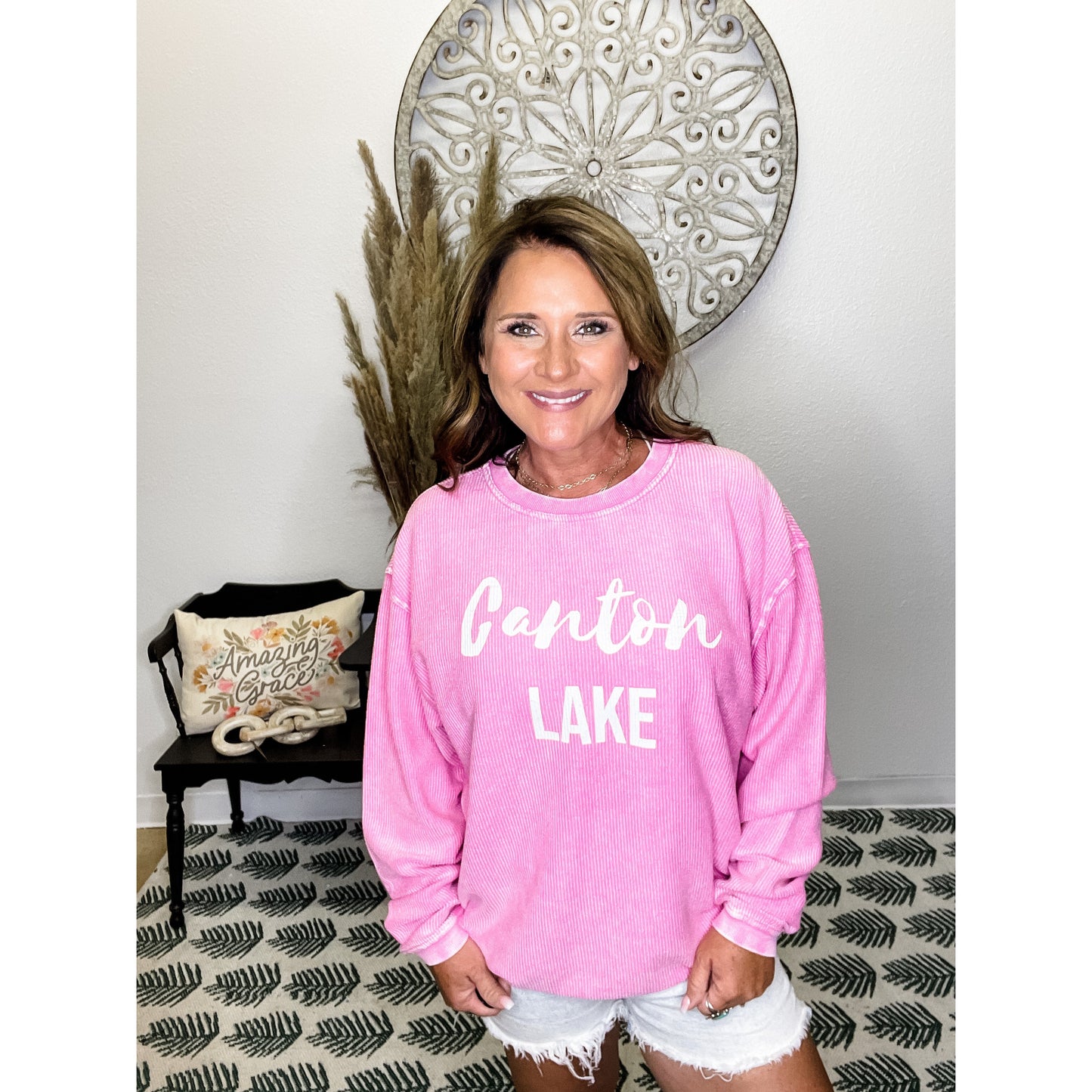Pink Canton Lake Sweatshirts