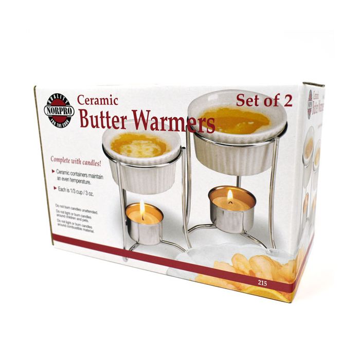 Ceramic Butter Warmers, Set of 2