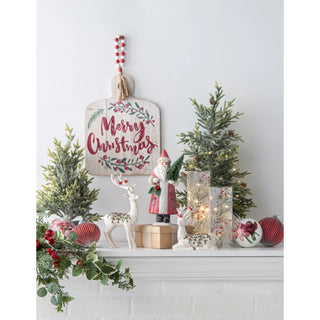 Light Up Snowy Pine Cone Tree