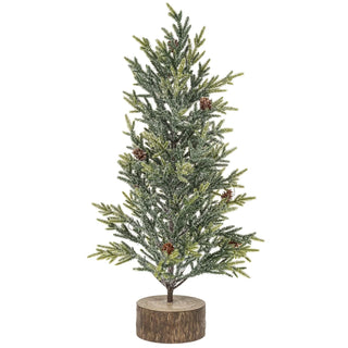 Light Up Snowy Pine Cone Tree