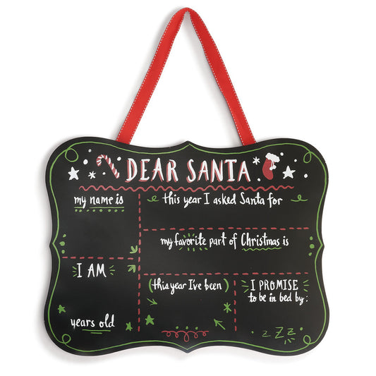 Dear Santa Chalk Board