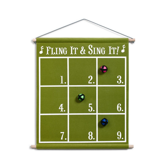 🟠Fling it & Sing it Song Game Felt 75 activities