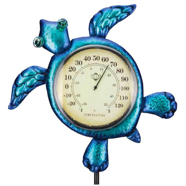 Thermometer Solar Stake | Sea Turtle