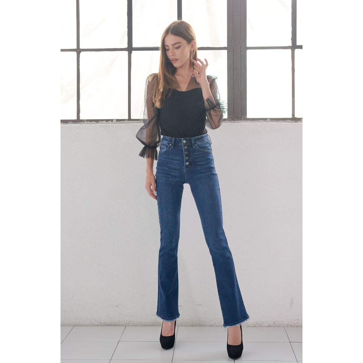 Rainn | High Rise Bootcut Jeans