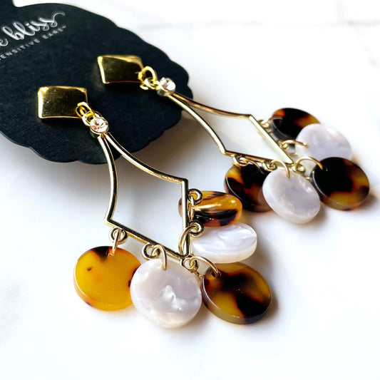 Wave Goodbye | Gold Dangle Earrings