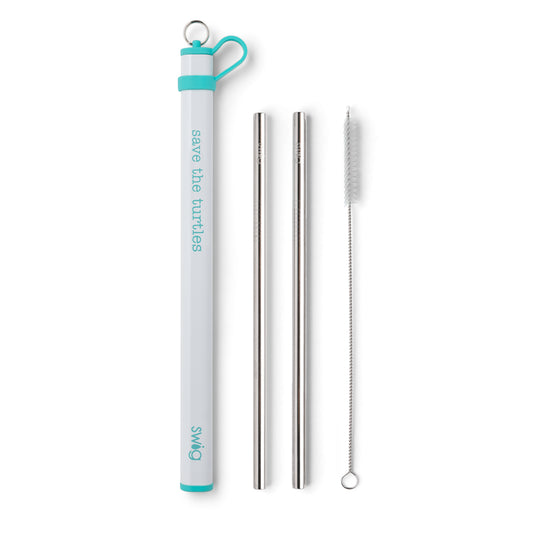 Swig Double Stainless Steel Straw Set - Sandy Bums Boutique
