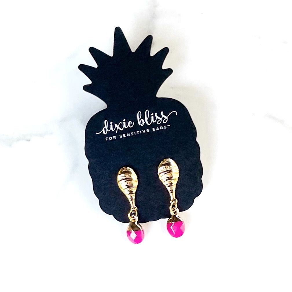 About You | Pink Drop Earrings