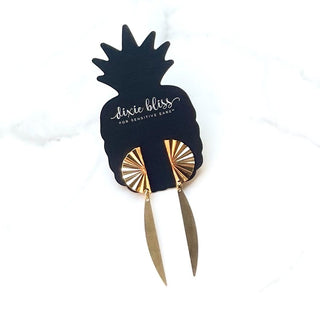 Biggest Fan Gold Earrings
