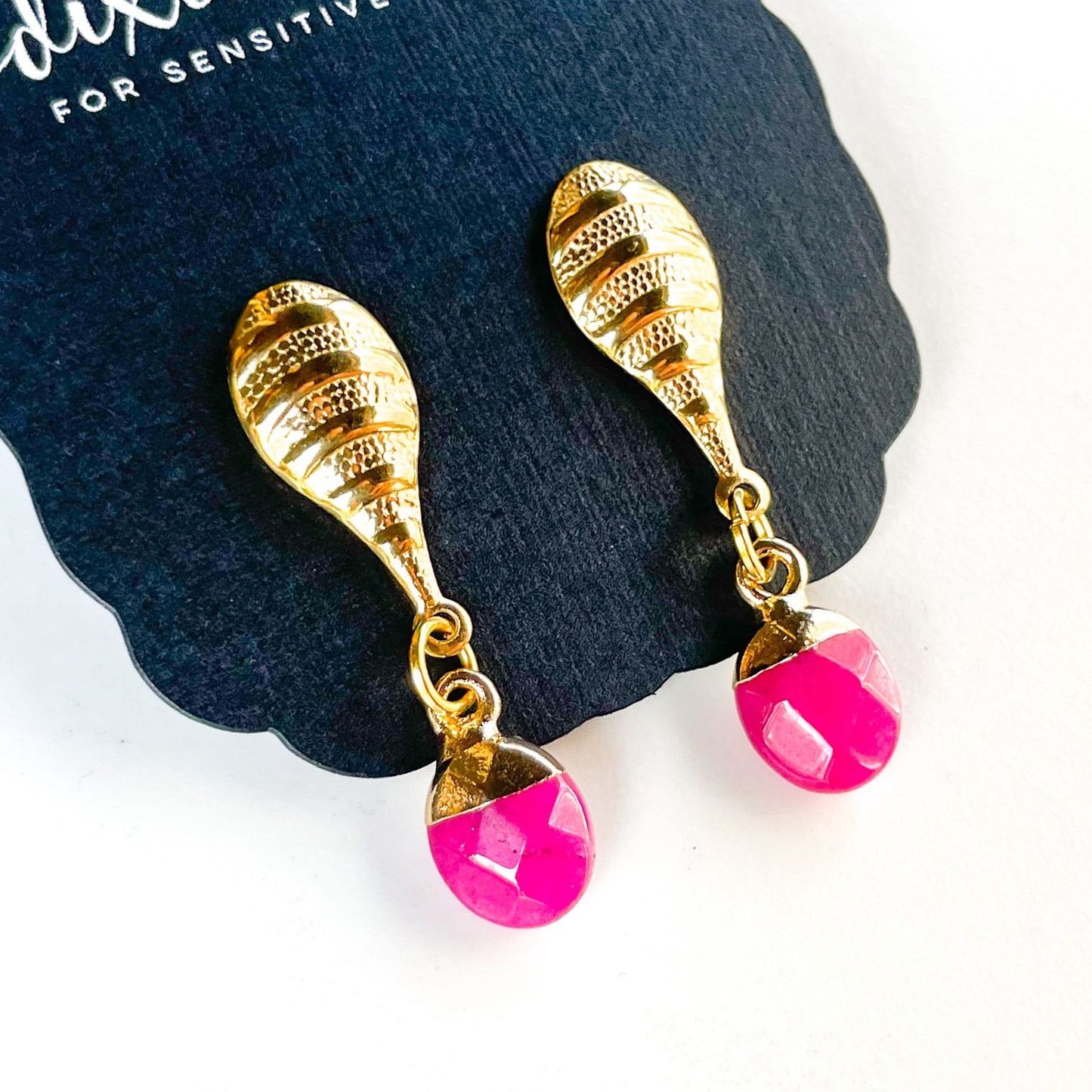 About You | Pink Drop Earrings