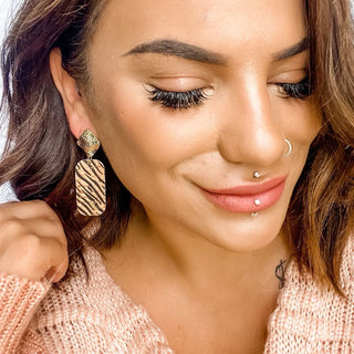 Carlow | Tiger Print Earrings