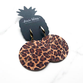 Florence in Golden Leopard Earrings