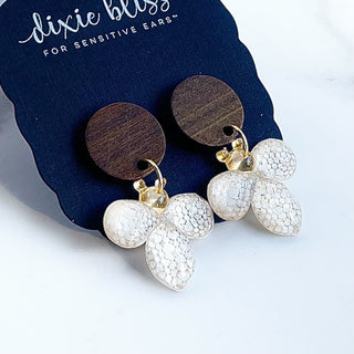 Honey Bee | Wood Post Earrings