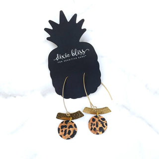 India | Cheetah Cork Earrings