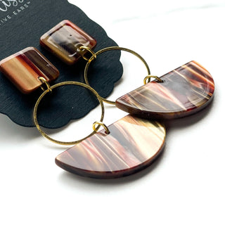 Say Less in Mahogany Earrings