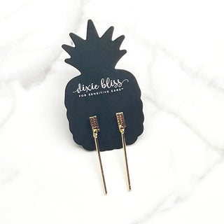 Simple Bar | Gold Earrings