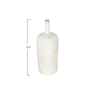 Stoneware Vase with Glaze | 12.5"