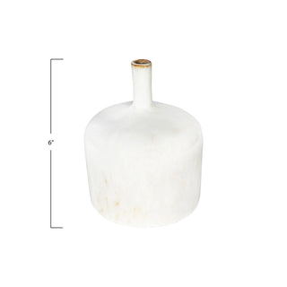 Stoneware Vase with Glaze | 6"