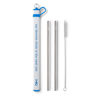 Swig Double Stainless Steel Straw Set