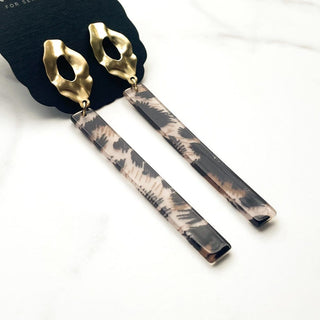 Undone in Leopard Earrings