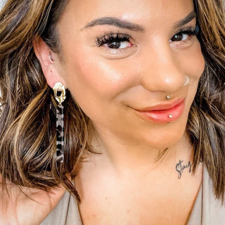 Undone in Leopard Earrings