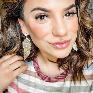 Wings of Angel Gold Earrings