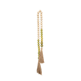 Wood and Coco Shell Bead Garland