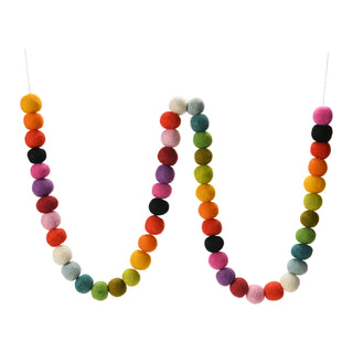 Wool Felt Ball Garland